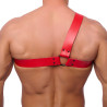 The Red Harness Harnais en cuir Half Rouge